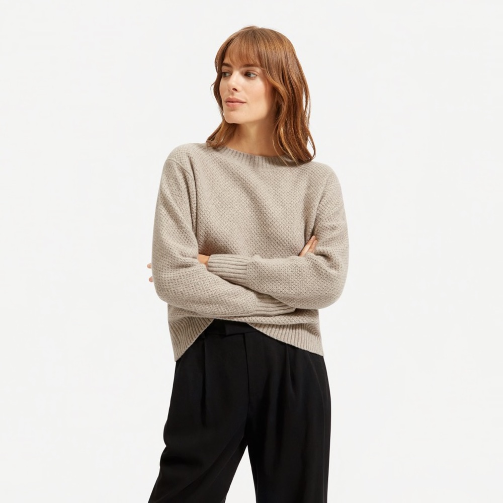 Everlane ReCashmere Stroopwaffle Sweater
